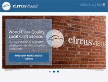 Tablet Screenshot of cirrusvisual.com